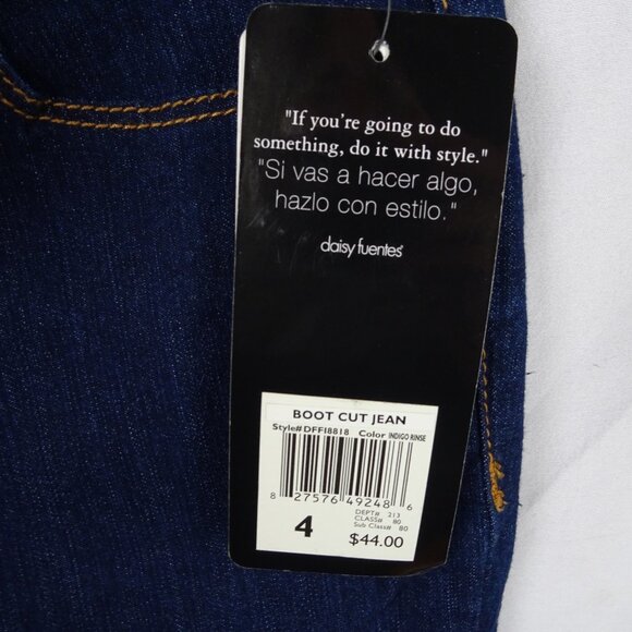 Daisy Fuentes Bootcut Jeans Size 4 - Picture 6 of 8